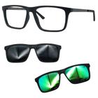 Oculos Mormaii Swap 6 A14 6132 Com 2 Clipons Cinza e Verde