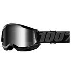 Óculos Motocross 100% Strata 2 Goggle Black - Lente Espelhada