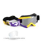 Óculos Motocross Dragon MDX Nate Adams Deft - Lente Prata Espelhada + Lente Transparente