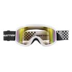 Oculos Motocross Mattos Branco Lente Espelhada Cross Ttrilha