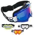 Oculos Motocross Mattos Racing Trilha Espelhado Combat Off Road Motociclista Espelhado Antirrisco