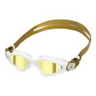 óculos Natação Kayenne Compact Fit Lente Titanium Espelhada Dourada Aqua Sphere