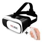 Óculos Realidade Virtual 3d Com Controle Vr Box 2.0