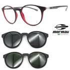 Oculos Redondo Preto Mormaii Swap 2 6071 aft + 2 Clipons cg