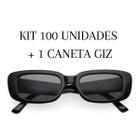 Óculos Retros Personalizados Kit 100 Unidades + Caneta Giz