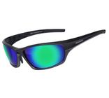 Óculos Sol Flexível Esportivo Masculino Preto Verde Polarizado 702