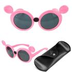 Óculos Sol Infantil Rosa Minnie Acetato Proteção Uv