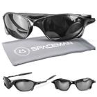 oculos sol masculino preto lupa praia proteção uv + case qualidade premium moda casual presente