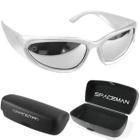 Oculos Sol Masculino Trap Bale Y2K Hype Ref Rap Oval + Case