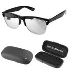 Oculos Sol Proteção Uv Clubmaster Masculino Verão + Case