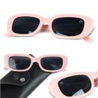 Oculos Sol Proteção Uv Infantil Retro Rosa + Case Qualidade