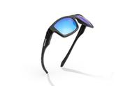 Óculos Solar Esportivo Classic Black Matte Marin Polarizado - Lente Nylon Azul Espelhada