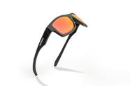 Óculos Solar Esportivo Classic Black Matte Scarlet Polarizado Lente Premium Crystal Vidro Vermelha