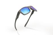 Óculos Solar Esportivo Classic Space Gray Polarizado - Lente Premium Crystal Vidro Azul Espelhada