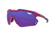 Óculos solar hb shield compact 2.0 metalic pink blue chrome