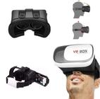 Óculos VR Box 3D Realidade Virtual Com Controle Remoto Bluetooth Filmes Jogos