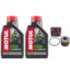 Óleo 5100 10w30 Motul+ Filtro Óleo Cb 250f Twister 16 À 22 - Vedamotors