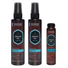 Óleo de cabelo HASK ARGAN Repairing Shine Vegan Color Safe, pacote com 3