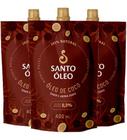 Óleo De Coco Extravirgem 3 X 400ml Santo Óleo