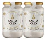 Óleo de Coco Extravirgem Polpa 2 X 500ml Santo Óleo