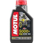 Óleo De Motor Motul 5000+ 4t 20w50 Semi Sintético 1 Litro - Honda Suzuki Yamaha Sundown Haojue Shineray Dafra