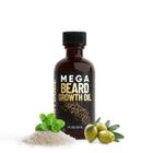 Óleo Derm Dude Mega Beard Growth com óleo de jojoba, óleo de hortelã japonesa, óleo de rícino, óleo de abacate e muito mais. Promove o crescimento natural e saudável dos pelos faciais para homens, espessando e condicionando o óleo de barba