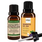 Óleo Essen. Euc. Citriodora 20Ml + Vegetal Sems. De Uva 30Ml - Essência Do Brasil