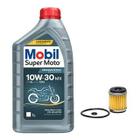 Óleo Mobil 10w30 Semi Sintetico + Filtro De Óleo Fazer 250/Lander/tenere