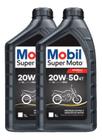 Óleo Motor Mobil Super Moto 4t 20w-50 Mineral 2 Litros