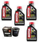 Óleo Motul 5000 Semissintético 20W50 Filtro Fram Ph 6017 4L