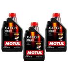 Óleo Motul X-tech Clean 5w30 Sintético Kit 3l Apisp/ Acea C3
