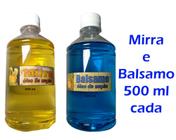 Óleo para ungir mirra e balsamo 500 ml cada evangelico