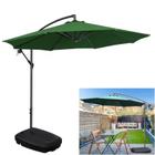 Ombrelone Com Base 55L Lateral Suspenso Para Piscina Jardim Mali Verde - AMZ