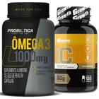 Omega 3 100 Caps Probiotica + Vitamina C 120 Caps Growth