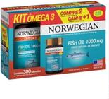 Omega 3 1000mg norwegian kit com 300 capsulas sidney oliveira made in usa