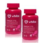 Ômega 3 1000mg TG - Importado e Rico EPA DHA Com Selo IFOS e Vitamina E de 120 cápsulas Vhita 2 unidades