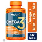 ÔMEGA 3 1000mg TRIPLA FONTE DHA + EPA + ALA KATIGUÁ COM 120 CÁPSULAS