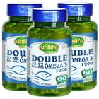 Ômega 3 Double 60 Cápsulas de 1200mg Kit com 3