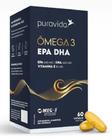 Omega 3 EPA 660 mg e DHA 440 mg e Vitamina E de 10 mg com 60 cápsulas-Pura Vida