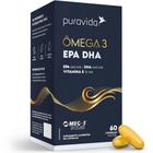 Omega 3 - EPA + DHA + Vitamina E - 60 Capsulas - Pura Vida