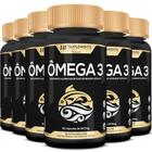 Ômega 3 Oleo De Peixe Premium 60Cap 1400Mg Hf Suplements 6Un