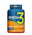 Ômega 3 Tripla Fonte 1000 Mg DHA + EPA + ALA C/120 Cápsulas Katiguá