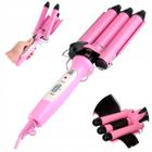 Ondulador Trionda Rosa Profissional 25mm Cerâmica Bivolt Cabelos