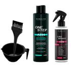 One Step SemFormol Rubelita 1L +Cumbuca + Liso Mágico 200ml