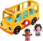 Ônibus escolar de brinquedo Fisher-Price Little People com 2 bonecos 1+Y