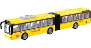 Ônibus Miniatura A Fricção Com Som E Luz Abre Portas 44cm Am