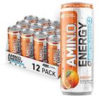 Optimum Nutrition Amino Energy Drink Plus Electrolytes for Hydration, Sugar Free, Caffeine for Pre-Workout Energy and Amino Acids / BCAAs for Post-Workout Recovery - Orange Blast, 12 Count (Pack of 1)