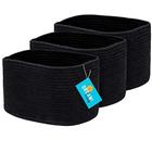 OrganiHaus Black Baskets para organizar 3-Pack Cestas de armazenamento para prateleiras Cestas tecidas para de armazenamento Cestas de toalhas para banheiro Cestas de corda de algodão para armazenamento de Cestas de armazenamento decorativas