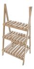 Organizador 3 Níveis 95cm Vazado Madeira Natural Moderno