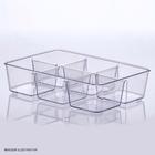 Organizador Cristal Diamond com Divisórias 25x18x6 cm Paramount